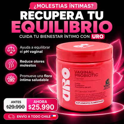 URO Vaginal Probiotic | Rompe el ciclo de infecciones urinarias