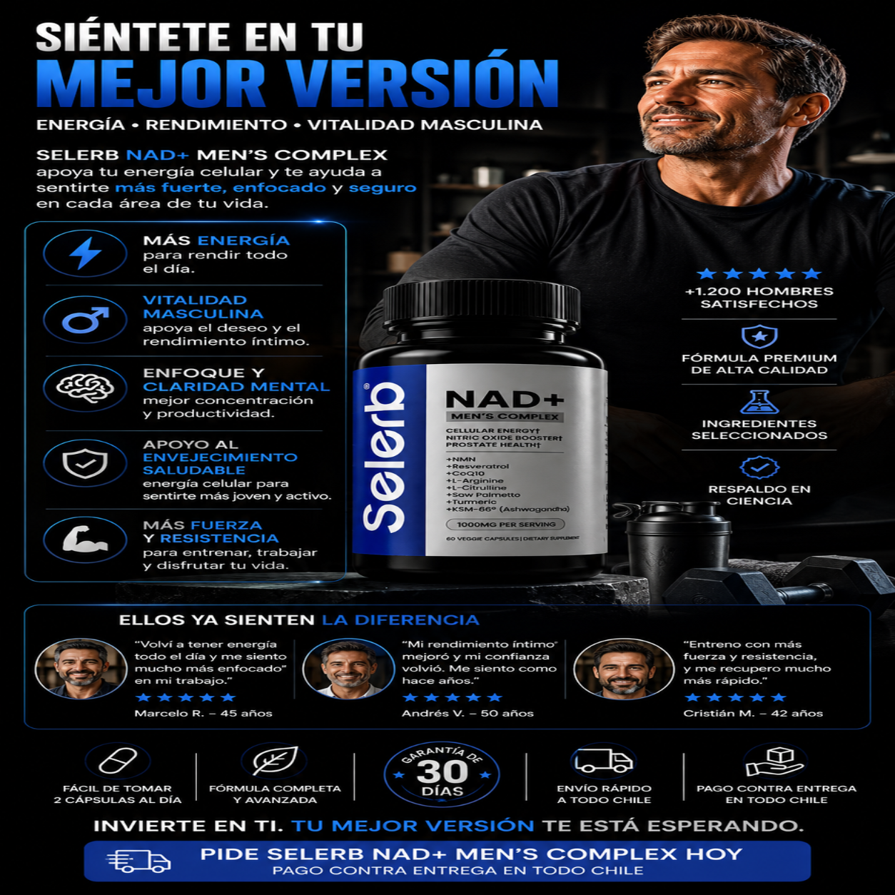SELERB NAD MEN´S COMPLEX | Energía y Vitalidad Masculina