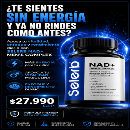 SELERB NAD MEN´S COMPLEX | Energía y Vitalidad Masculina